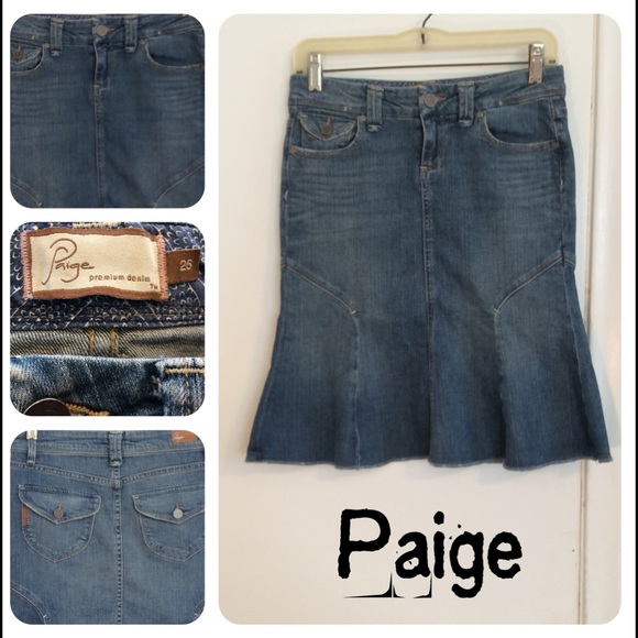 Anthropologie Dresses & Skirts - Paige Pico Denim Skirt